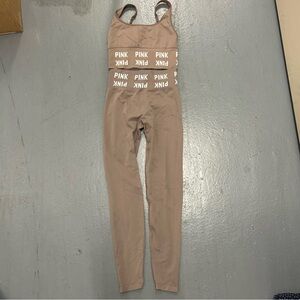 Victoria Secret’s Pink Active two piece beige / tan workout set